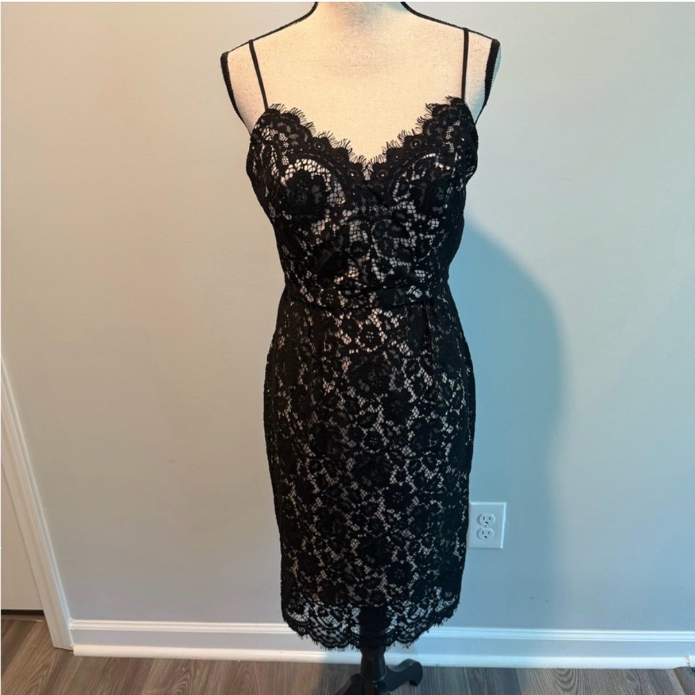 J. Crew Giupure Black Lace Midi Dress - Picture 2 of 12
